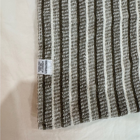 Norse Projects Green and White Striped Tee - Picture 2 of 5